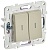 Выключатель проходной 2-кл. SKANDY 10А SK-V10B с индикацией беж. IEK SK-V22-1-10-K10