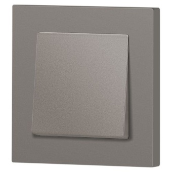 Переключатель 1-кл. СП Accent 6-103-09 10А IP20 250В AL/CU титан Intro Б0063451