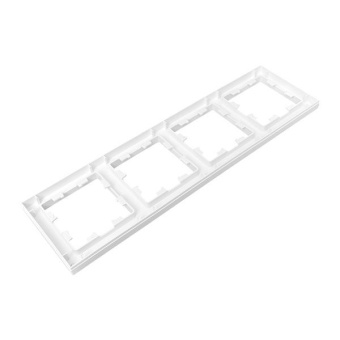 Рамка 4-м Эпика пластик бел. EKF UP1-FPW-04