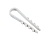 Дюбель-хомут PCD-R 05-10-45-100WH для круглого кабеля PA6.6 бел. (уп.100шт) JazzWay 5054783
