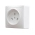 Розетка 1-м ОП 32А 250В IP20 2P+N для плиты с заземл. бел. Universal 5314