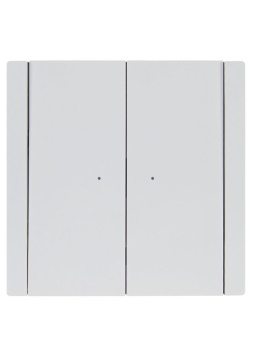 Выключатель 2-кл. СП FORTE&PIANO 10А FP206 с индикацией бел. IEK FP-V20-1-10-1-K01