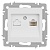 Розетка компьютерная 1-м СП Accent 6-303-01М RJ45 IP20 бел. матов. Intro Б0063625