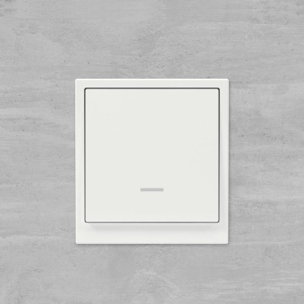 Выключатель 1-кл. KANT с подсветкой бел. магнолия DKC 7000133