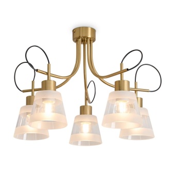 Светильник Caramel 5х60Вт E27 IP20 подвесной Freya FR5522PL-05BS