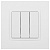 Выключатель 3-кл. СП Elegance 14-1107-01 10А IP20 250В 10AX механизм бел. Эра Б0034249
