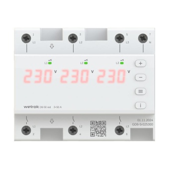 Реле напряжения D6-50 red Welrok 4660251140403