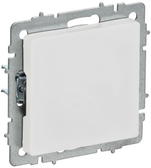 Заглушка BRITE МЗ10-БрАБ с суппортом механизм арктич. бел. IEK BR-PL10-K91