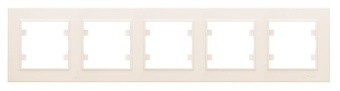 Рамка 5-м Karea горизонт. крем. Makel 56010705