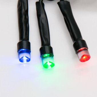 Гирлянда светодиодная "Твинкл Лайт" 20м 160LED мультиколор 10Вт 220В IP20 с контроллером 8 режимов провод ПВХ темн. зел. Neon-Night 303-119