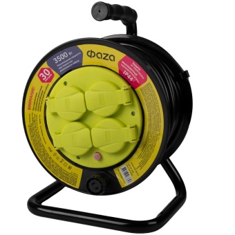 Удлинитель на катушке 4х30м с заземл. IP44 CRW-04-3000 ФАZА 5063853