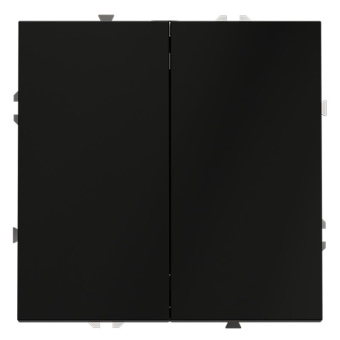 Переключатель проходной 2-кл. СП S70 10А механизм черн. матов. Voltum VLS020308