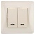 Выключатель 2-кл. СП Ugra 10А 250В с индикацией механизм беж. GUSI С11В28-003