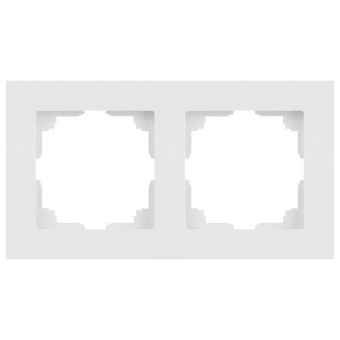 Рамка 2-м СП Accent 6-502-01М бел. матов. Intro Б0063751