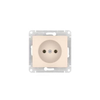 Розетка Glossa 16А без заземл. быстрозажим. клем. механизм беж. SE GSL000241S