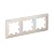 Рамка 3-м AtlasDesign Air жемчуж./дым. бел. SE ATN220403