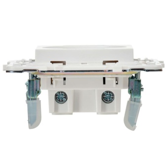Розетка SKANDY 10А без заземл. без защ. шторок SK-R02W арктич. бел. IEK SK-R10-10-K01