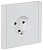 Розетка СП FORTE&PIANO FP215 16А с заземл. защ. шторки винт. крепл. бел. IEK FP-R14-16-K01