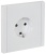 Розетка СП FORTE&PIANO FP213 16А с заземл. защ. шторки безвинт. крепл. бел. IEK FP-R14-16-1-K01