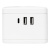 Удлинитель "Куб" 2 гнезда 2USB 2.4А+Type C + Ночник 1.3 метра 1кв.мм EKF UBA-CUB-2-TC