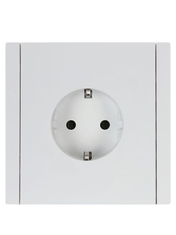 Розетка СП FORTE&PIANO FP213 16А с заземл. защ. шторки безвинт. крепл. бел. IEK FP-R14-16-1-K01