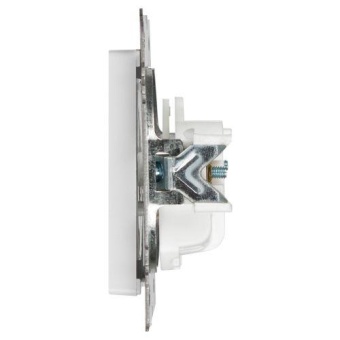 Розетка 1-м СП Accent 6-201-01 16А IP20 250В 2Р AL/CU бел. Intro Б0063653