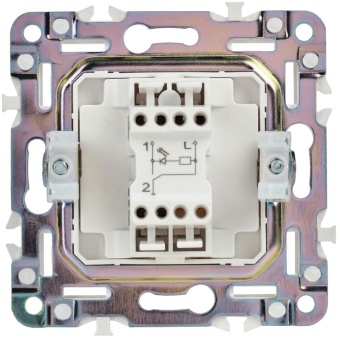 Выключатель 1-кл. SKANDY 10А SK-V07Bl с индикацией черн. IEK SK-V10-1-10-K02