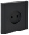 Розетка 1-м СП FORTE&PIANO FP118 10А без заземл. без защ. шторок винт. крепл. черн. IEK FP-R10-10-K02
