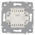 Выключатель 2-кл. СП Accent 6-104-01 10А IP20 250В AL/CU бел. Intro Б0063452