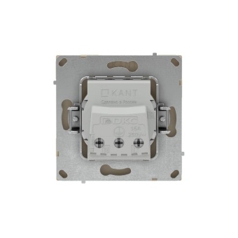 Розетка силовая KANT 2P+E защ. шторки ванильн. марципан DKC 7015033