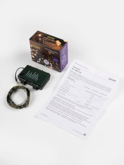 Гирлянда "Роса" DC-G06-120Y 120 microLED 12.1м. 8реж. 3хAA желт. ФАZА 5059634