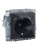 Розетка BRITE РЮш10-1-БрГ 16А с USB A+A 2.1А с заземл. защ. шторки механизм графит IEK BR-R14-16-U21-D21-K53