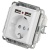 Розетка 1-м СП Accent 6-410-01 16А IP20 250В P+E Schuko защ. шторки + 2хUSB бел. Intro Б0063689
