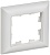 Рамка 1-м BRITE РУ-1-БрАБ арктич. бел./бел. IEK BR-M12-12-K91