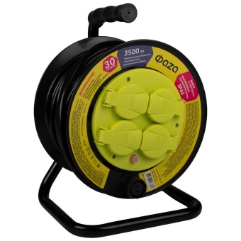 Удлинитель на катушке 4х30м с заземл. IP44 CRW-04-3000 ФАZА 5063853