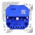 Розетка 1-м СП S70 16А с USB A+A с заземл. защ. шторки механизм бел. глянцевый Voltum VLS040401