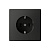 Розетка ArtGallery 16А с заземл. быстрозажим. клем. механизм базальт SE GAL001443S