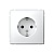 Розетка ArtGallery 16А с заземл. механизм бел. SE GAL000143