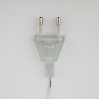 Гирлянда светодиодная "Айсикл" (бахрома) "Сосульки" 1.5х0.25м 10LED бел. 0.51Вт IP20 провод прозр. Neon-Night 303-068