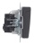 Розетка BRITE РСбш10-3-44-БрГ 16А IP44 с заземл. защ. шторки с крышкой механизм графит IEK BR-R16-16-44-K53