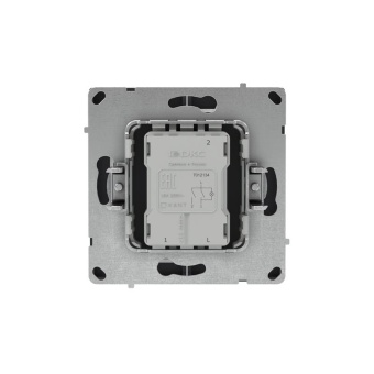 Выключатель 2-кл. KANT с подсветкой черн. уголь DKC 7012134