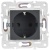 Розетка SKANDY 16А с заземл. защ. шторки SK-R04G графит IEK SK-R14-16-K53