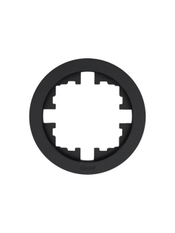 Рамка 1-м OSEN горизонт. круглая черн. бархат LEZARD 744-4200-146