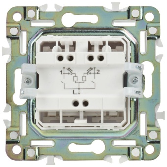 Выключатель 2-кл. SKANDY 10А SK-V04Bl черн. IEK SK-V20-0-10-K02