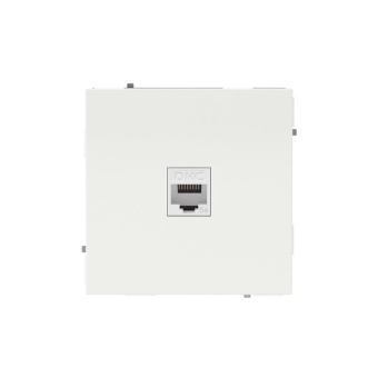 Розетка компьютерная 1-м KANT RJ45 кат.5E без шторки бел. песок DKC 7010663