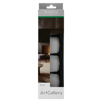 Рамка 4-м ArtGallery Pure матов. органич. стекло черн. SE GAL331004