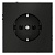 Розетка 1-м СП S70 16А с заземл. механизм черн. матов. Voltum VLS040108