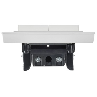 Выключатель 2-кл. СП BRITE ВСР10-2-0-БрАБ 10А в сборе арктич. бел. IEK BR-V20-0-10-K91-F