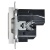 Розетка BRITE РЮш10-1-БрАБ 16А с USB A+A 2.1А с заземл. защ. шторки механизм арктич. бел. IEK BR-R14-16-U21-D21-K91