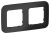 Рамка 2-м СП FLITE РУ-2-А-ФлЧ черн. IEK FI-M22-31-20-K02